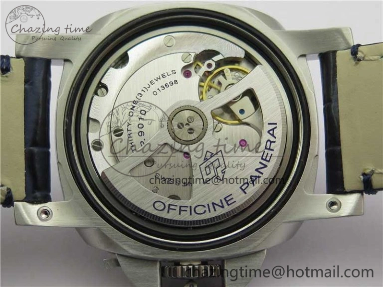 PAM1393 VSF 1:1 Best Edition Blue Dial on Leather Strap P.9010 Clone
