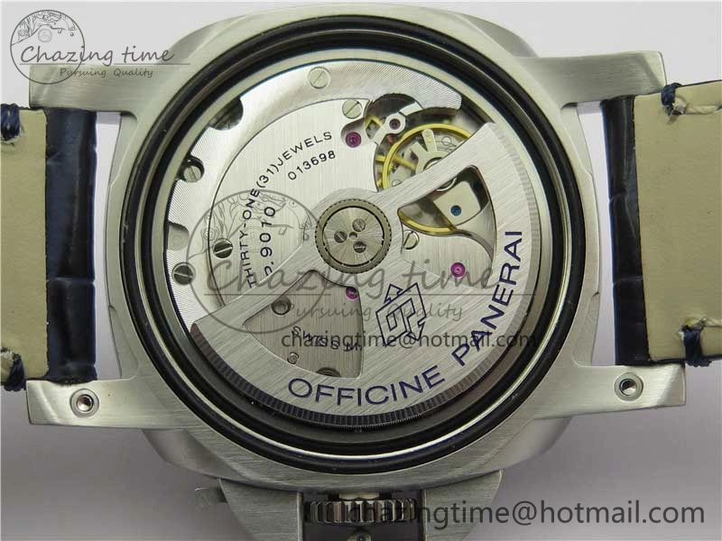 PAM1393 VSF 1:1 Best Edition Blue Dial on Leather Strap P.9010 Clone