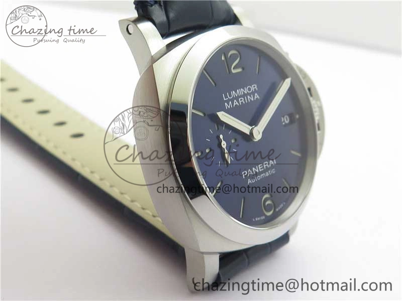 PAM1393 VSF 1:1 Best Edition Blue Dial on Leather Strap P.9010 Clone