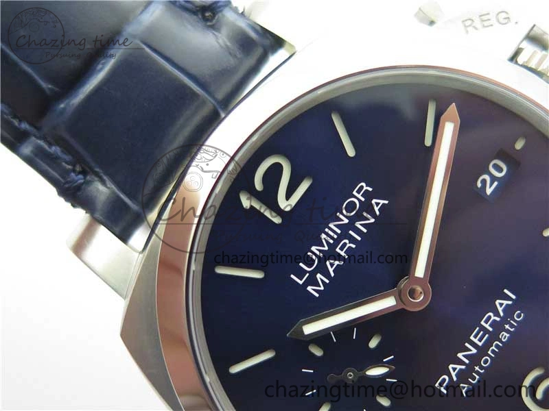 PAM1393 VSF 1:1 Best Edition Blue Dial on Leather Strap P.9010 Clone