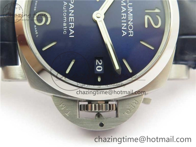 PAM1393 VSF 1:1 Best Edition Blue Dial on Leather Strap P.9010 Clone