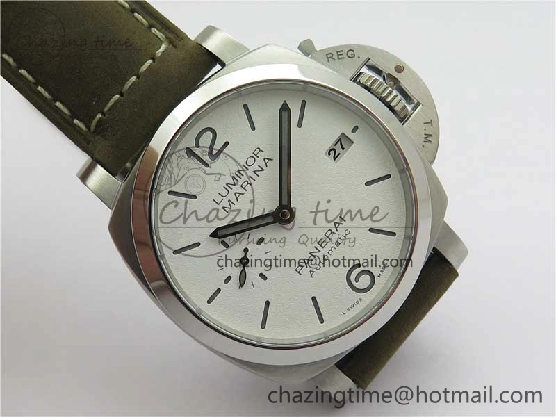 PAM1394 VSF 1:1 Best Edition White Dial on Brown Asso Strap P.9010 Clone