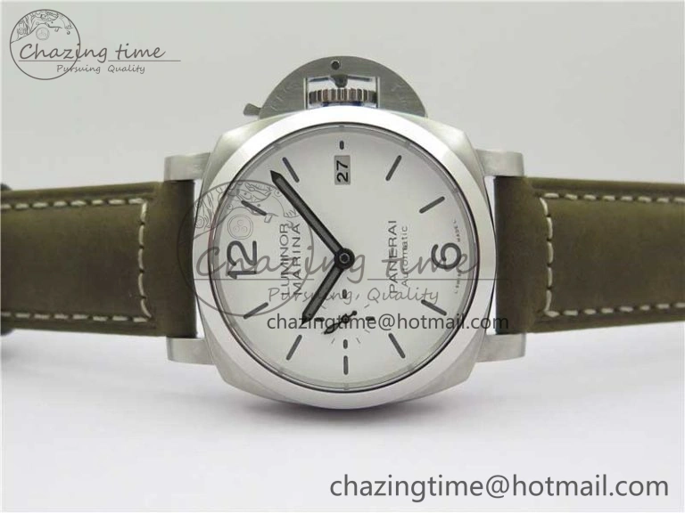 PAM1394 VSF 1:1 Best Edition White Dial on Brown Asso Strap P.9010 Clone