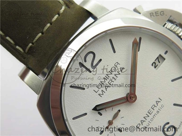 PAM1394 VSF 1:1 Best Edition White Dial on Brown Asso Strap P.9010 Clone