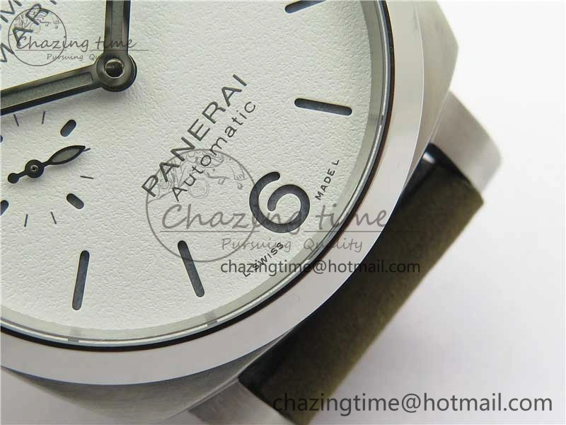 PAM1394 VSF 1:1 Best Edition White Dial on Brown Asso Strap P.9010 Clone