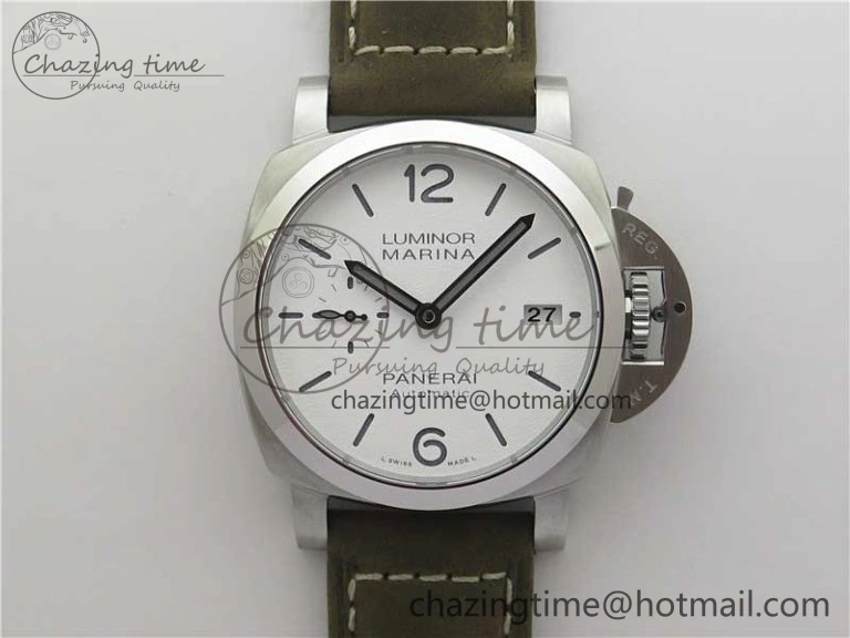 PAM1394 VSF 1:1 Best Edition White Dial on Brown Asso Strap P.9010 Clone