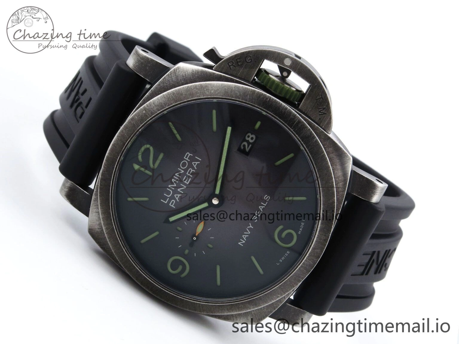PAM1412 Navy SEALs VSF 1:1 Best Edition Iron Gray Dial on Rubber Strap P.9010 Clone