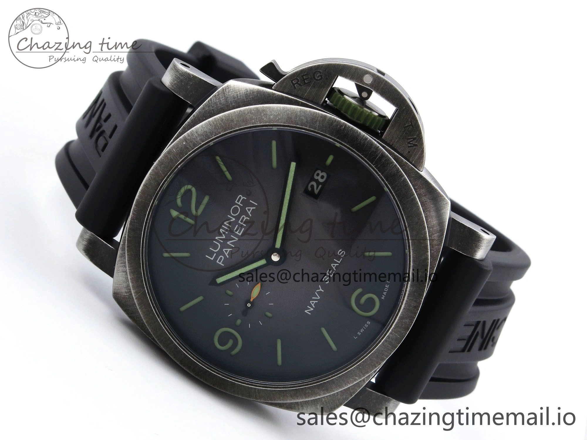 PAM1412 Navy SEALs VSF 1:1 Best Edition Iron Gray Dial on Rubber Strap P.9010 Clone