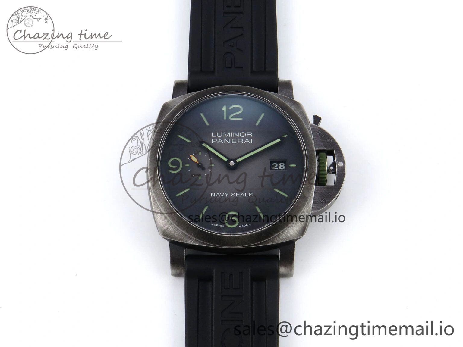 PAM1412 Navy SEALs VSF 1:1 Best Edition Iron Gray Dial on Rubber Strap P.9010 Clone