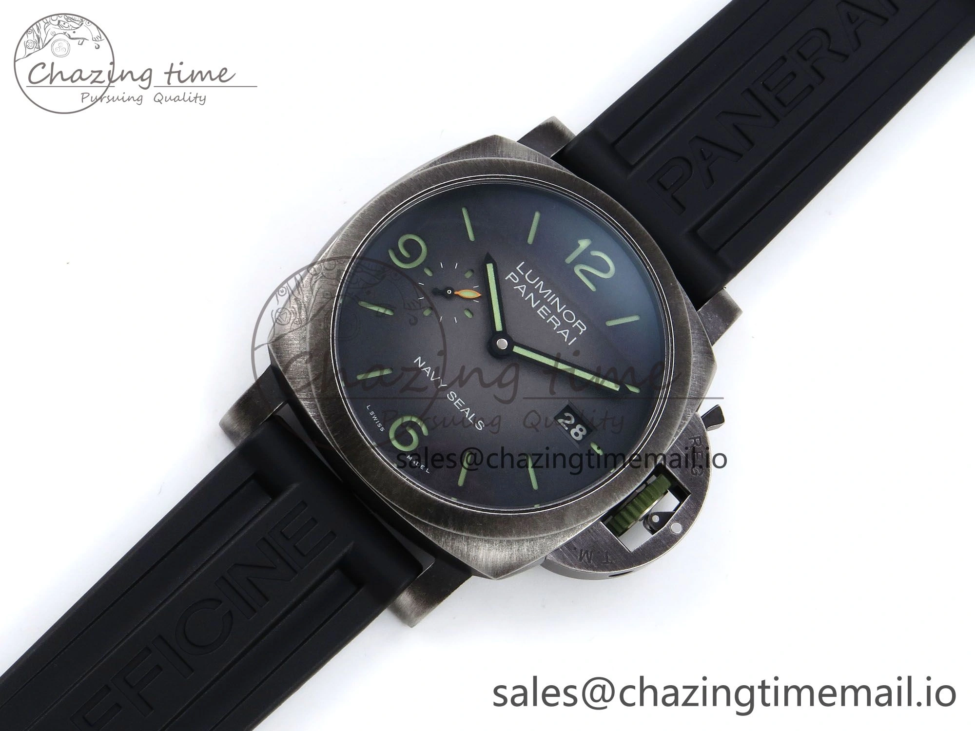 PAM1412 Navy SEALs VSF 1:1 Best Edition Iron Gray Dial on Rubber Strap P.9010 Clone