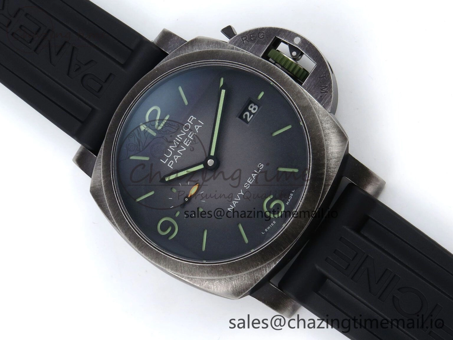 PAM1412 Navy SEALs VSF 1:1 Best Edition Iron Gray Dial on Rubber Strap P.9010 Clone