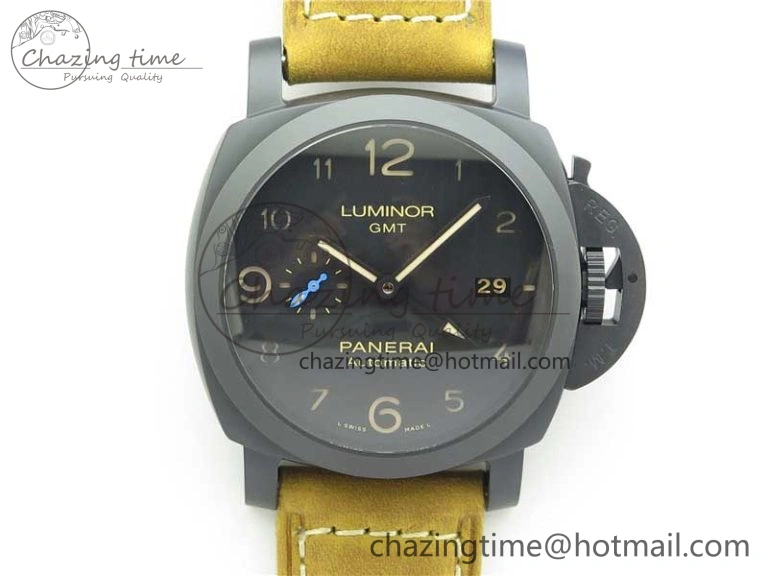PAM1441 U VSF 1:1 Best Edition Black Dial on Brown Asso Strap P.9011 Super Clone