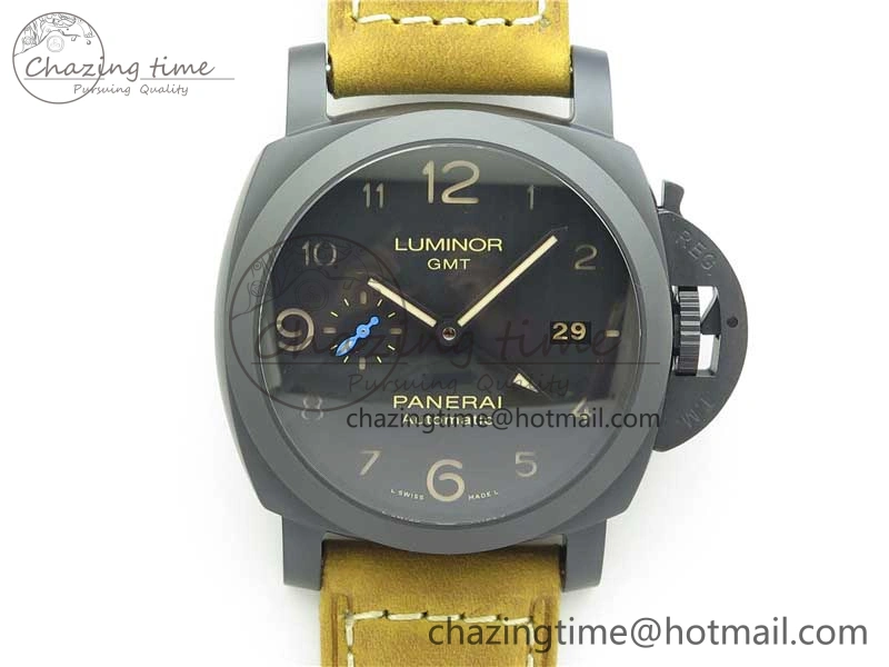 PAM1441 U VSF 1:1 Best Edition Black Dial on Brown Asso Strap P.9011 Super Clone