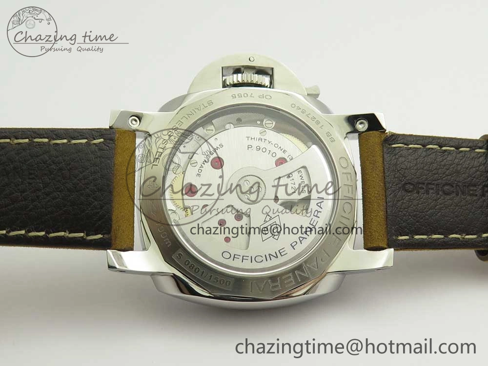 PAM1523 Ladies ZF 1:1 Best Edition on Brown Leather Strap ZFP9010