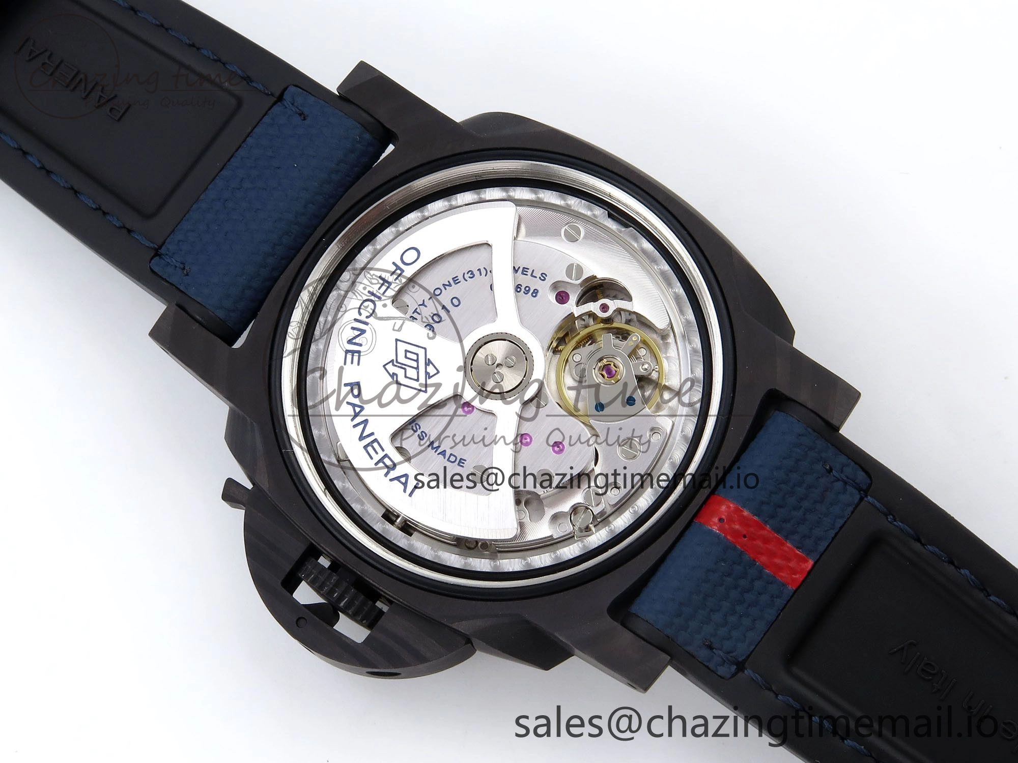 PAM1529 Luna Rossa Carbotech VSF 1:1 Best Edition on Blue Fabric Strap P.9010 Clone