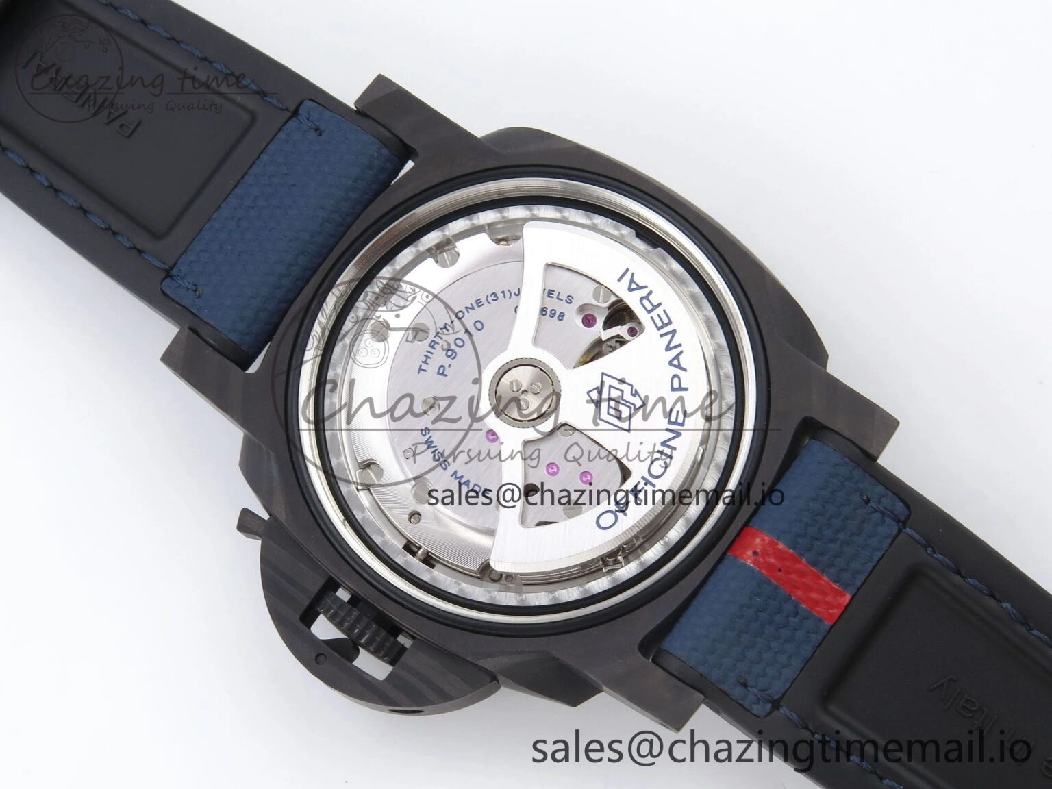 PAM1529 Luna Rossa Carbotech VSF 1:1 Best Edition on Blue Fabric Strap P.9010 Clone