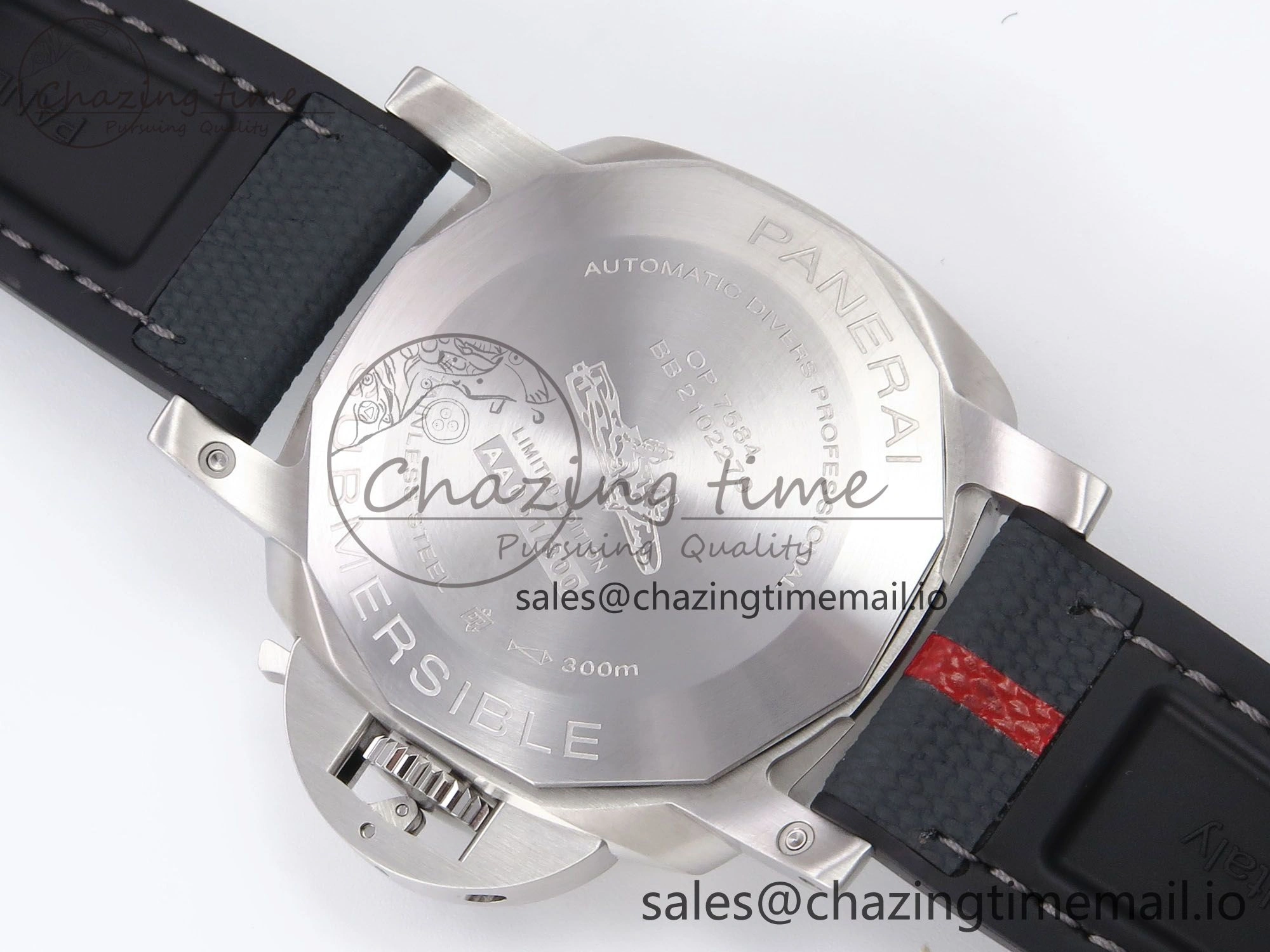 PAM1565 Luna Rossa Submersible VSF 1:1 Best Edition on Gray Fabric Strap P900