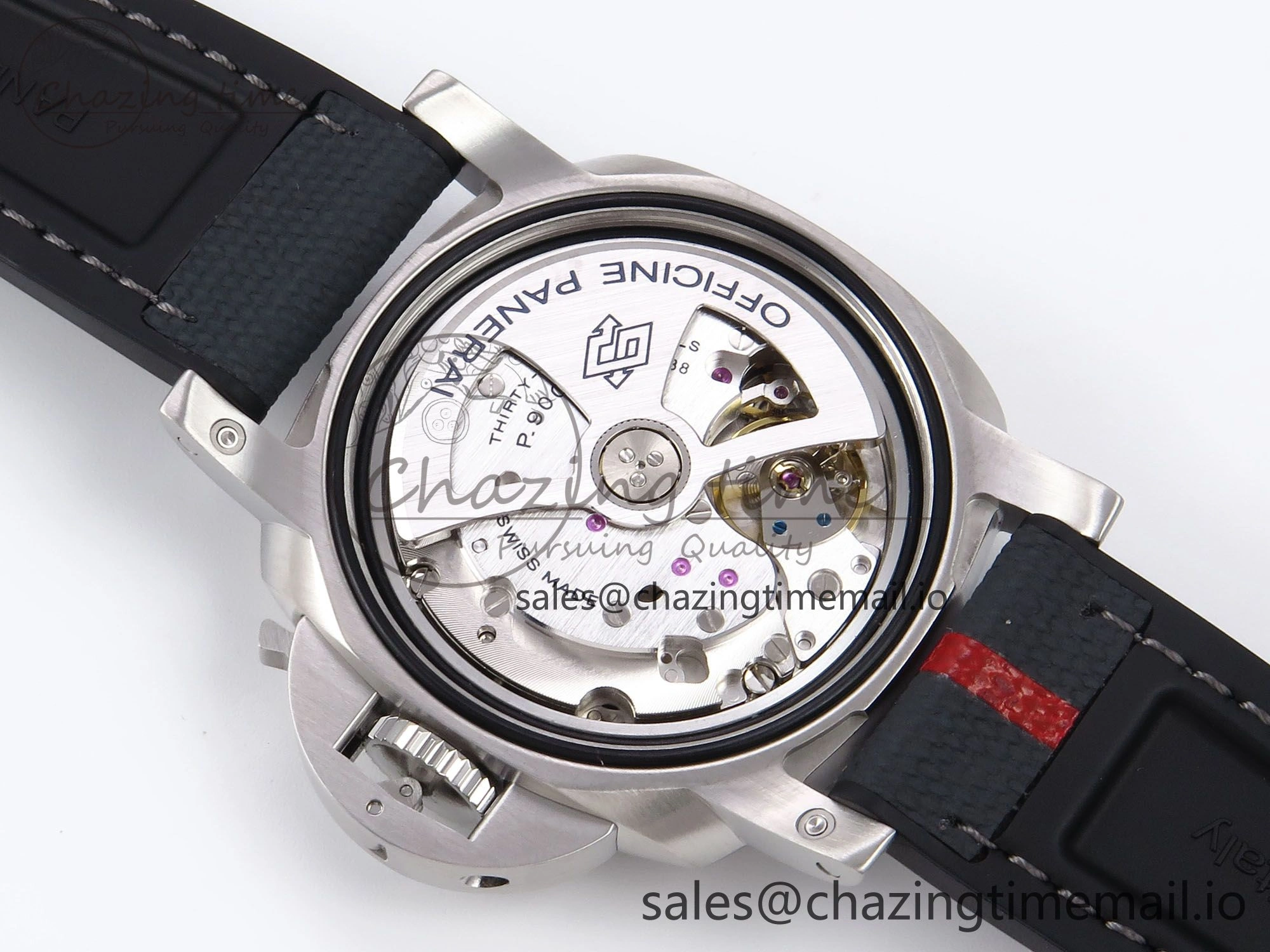 PAM1565 Luna Rossa Submersible VSF 1:1 Best Edition on Gray Fabric Strap P900