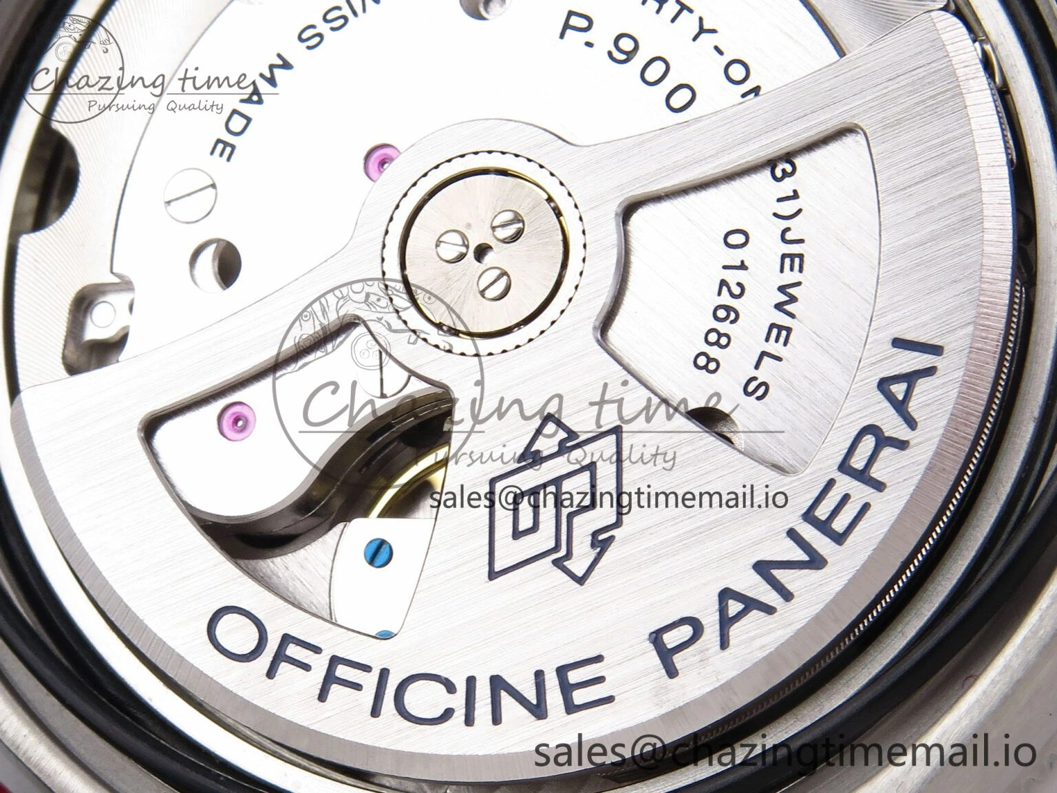 PAM1565 Luna Rossa Submersible VSF 1:1 Best Edition on Gray Fabric Strap P900