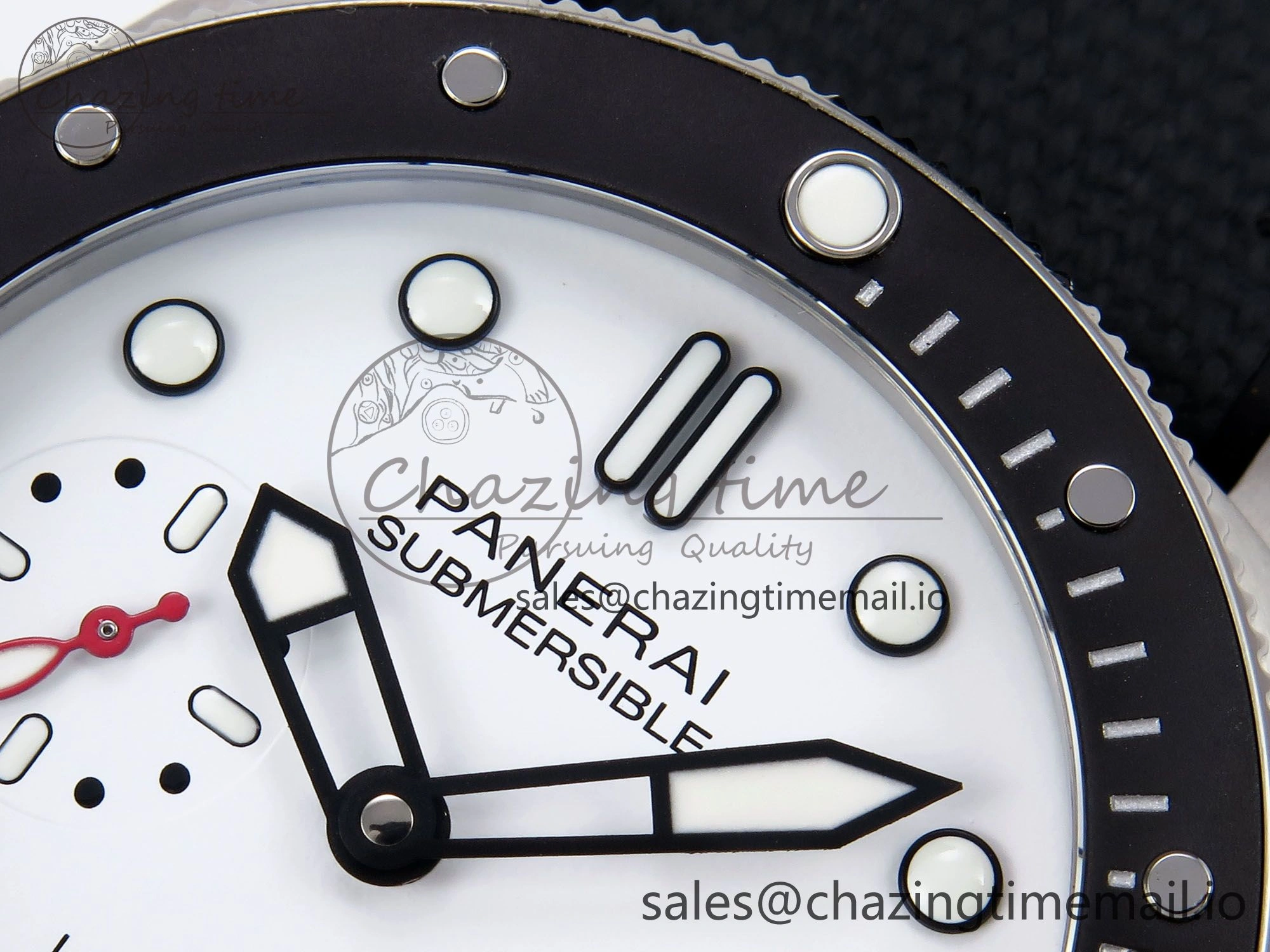 PAM1579 Luna Rossa Submersible VSF 1:1 Best Edition on Black Fabric Strap P900
