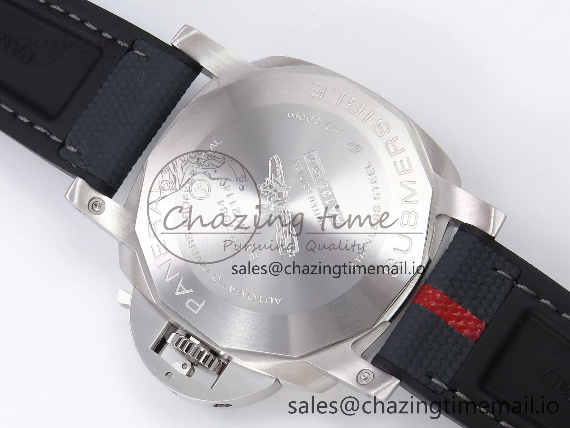 PAM1579 Luna Rossa Submersible VSF 1:1 Best Edition on Black Fabric Strap P900