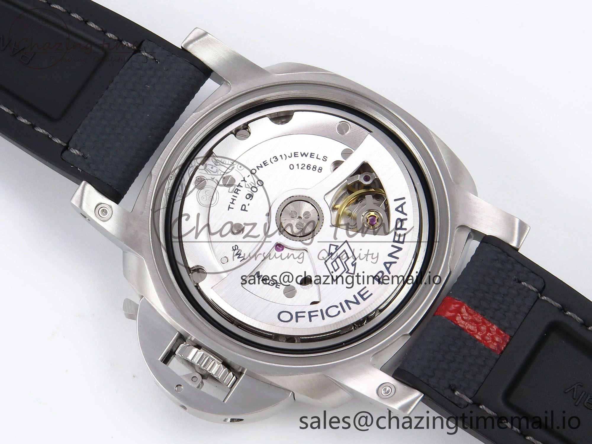 PAM1579 Luna Rossa Submersible VSF 1:1 Best Edition on Black Fabric Strap P900