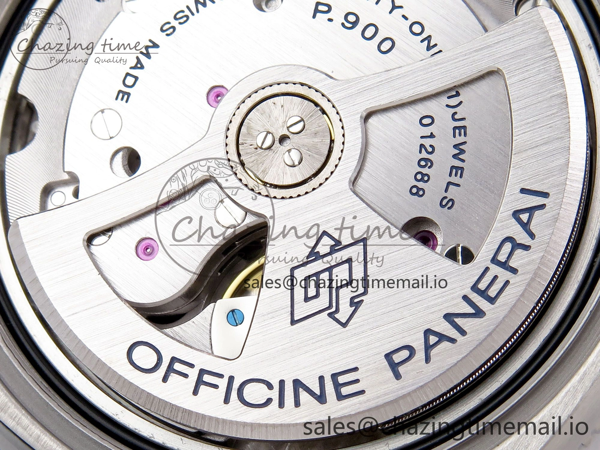 PAM1579 Luna Rossa Submersible VSF 1:1 Best Edition on Black Fabric Strap P900