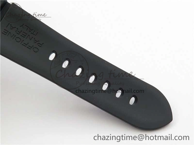 PAM1616 Carbotech 47mm VSF Best Edition Black Dial Blue Markers on Rubber Strap P.9010 Clone