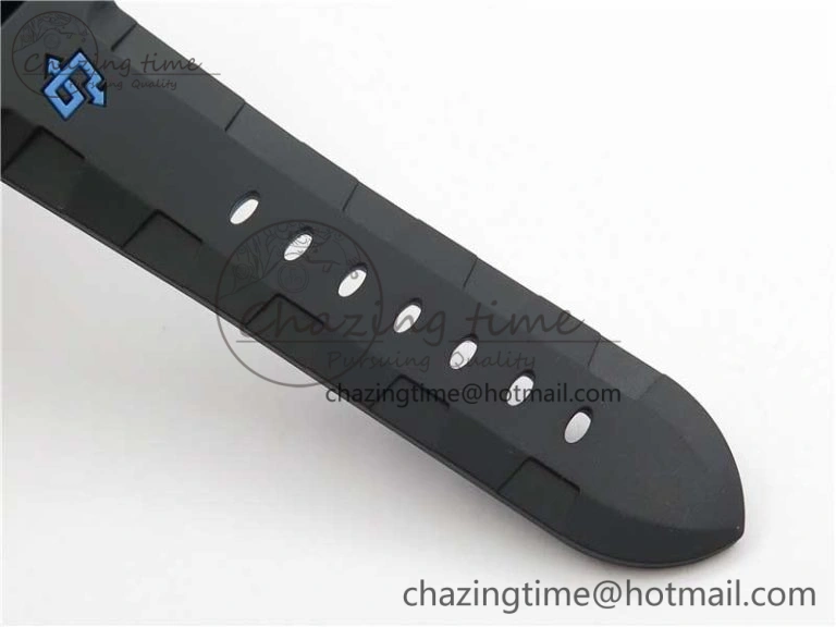 PAM1616 Carbotech 47mm VSF Best Edition Black Dial Blue Markers on Rubber Strap P.9010 Clone