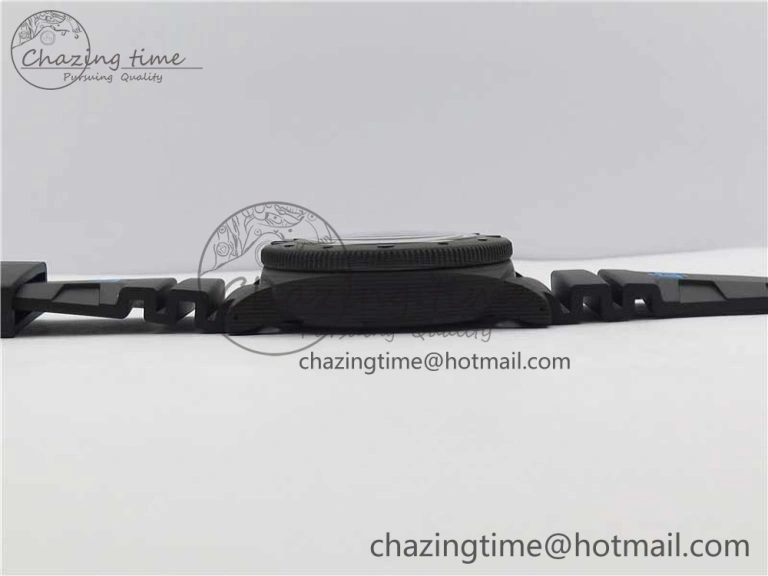 PAM1616 Carbotech 47mm VSF Best Edition Black Dial Blue Markers on Rubber Strap P.9010 Clone