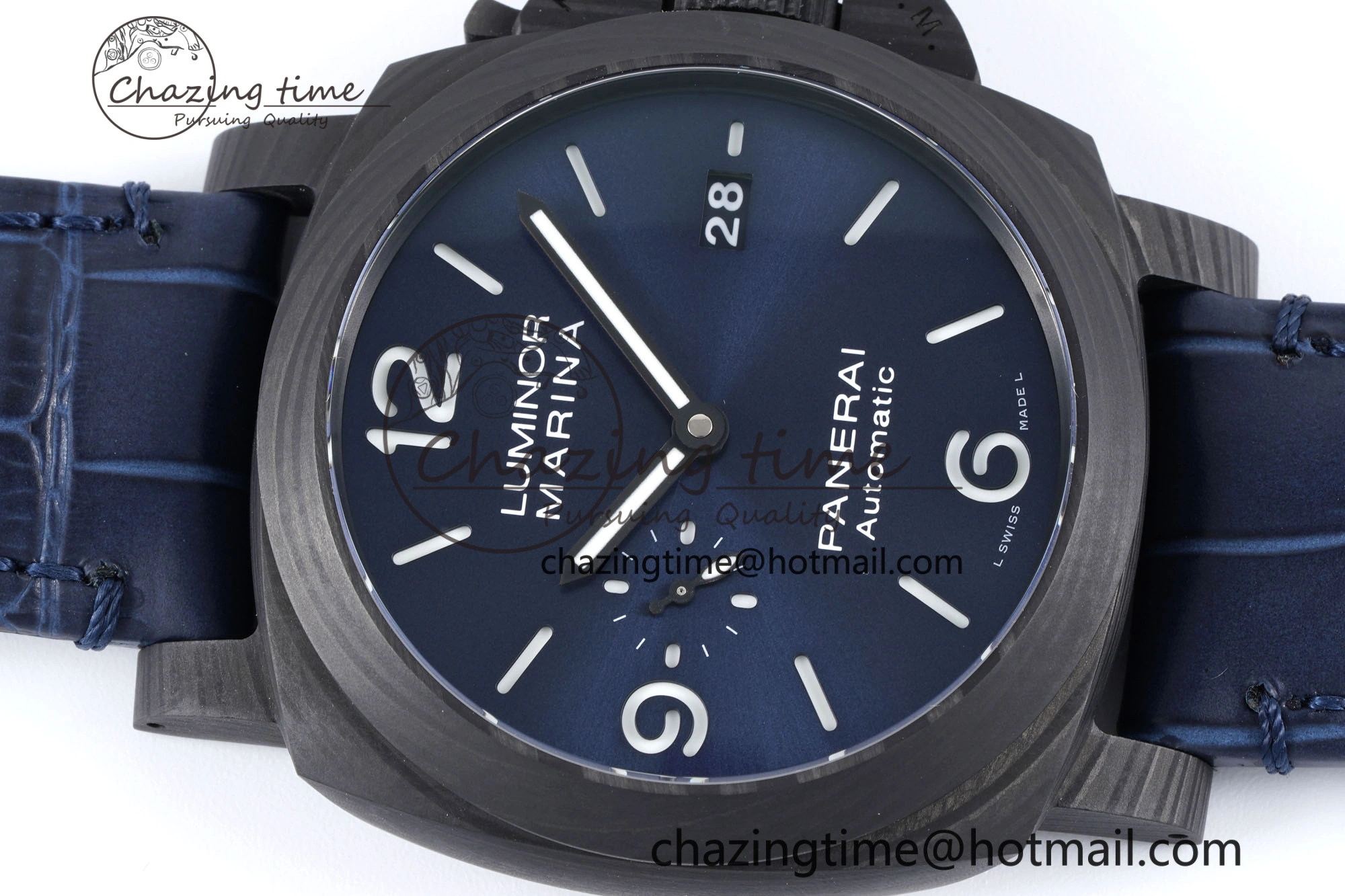 PAM1664 Carbotech VSF 1:1 Best Edition on Blue Leather Strap P.9010 Clone