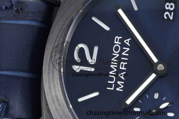PAM1664 Carbotech VSF 1:1 Best Edition on Blue Leather Strap P.9010 Clone