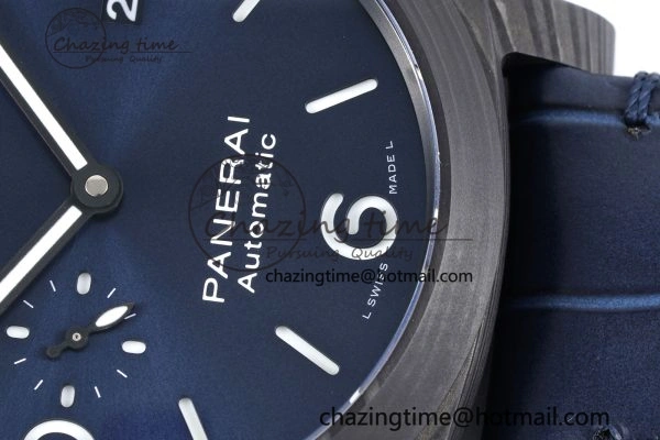 PAM1664 Carbotech VSF 1:1 Best Edition on Blue Leather Strap P.9010 Clone