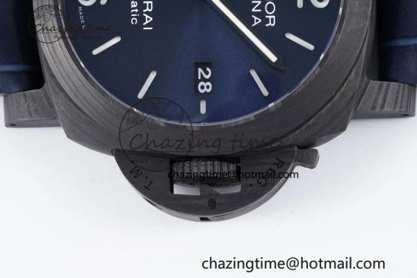 PAM1664 Carbotech VSF 1:1 Best Edition on Blue Leather Strap P.9010 Clone