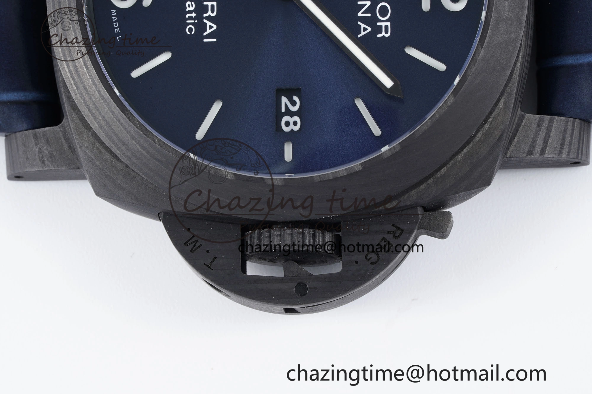 PAM1664 Carbotech VSF 1:1 Best Edition on Blue Leather Strap P.9010 Clone