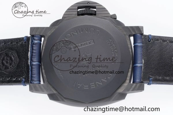 PAM1664 Carbotech VSF 1:1 Best Edition on Blue Leather Strap P.9010 Clone