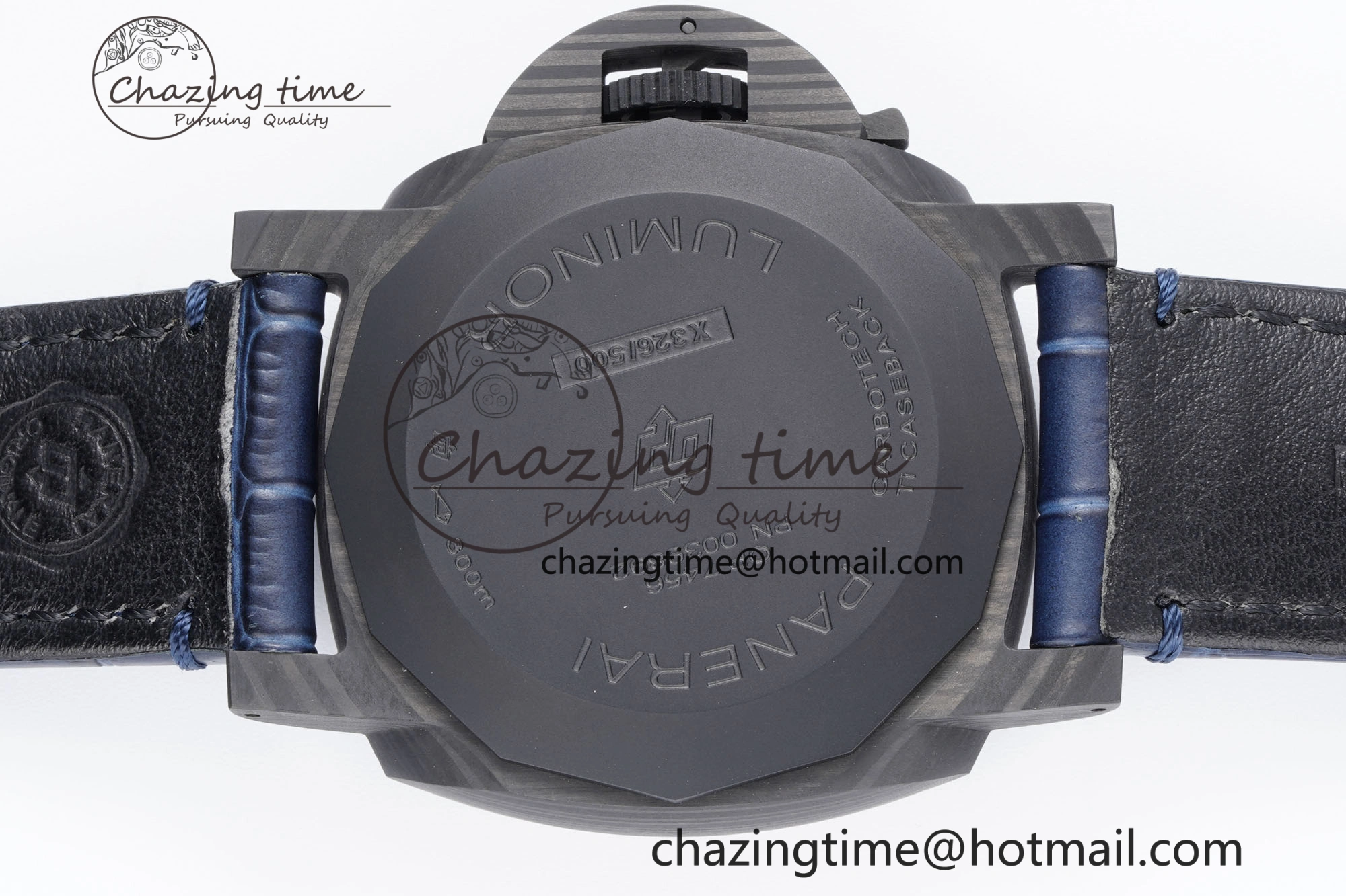 PAM1664 Carbotech VSF 1:1 Best Edition on Blue Leather Strap P.9010 Clone