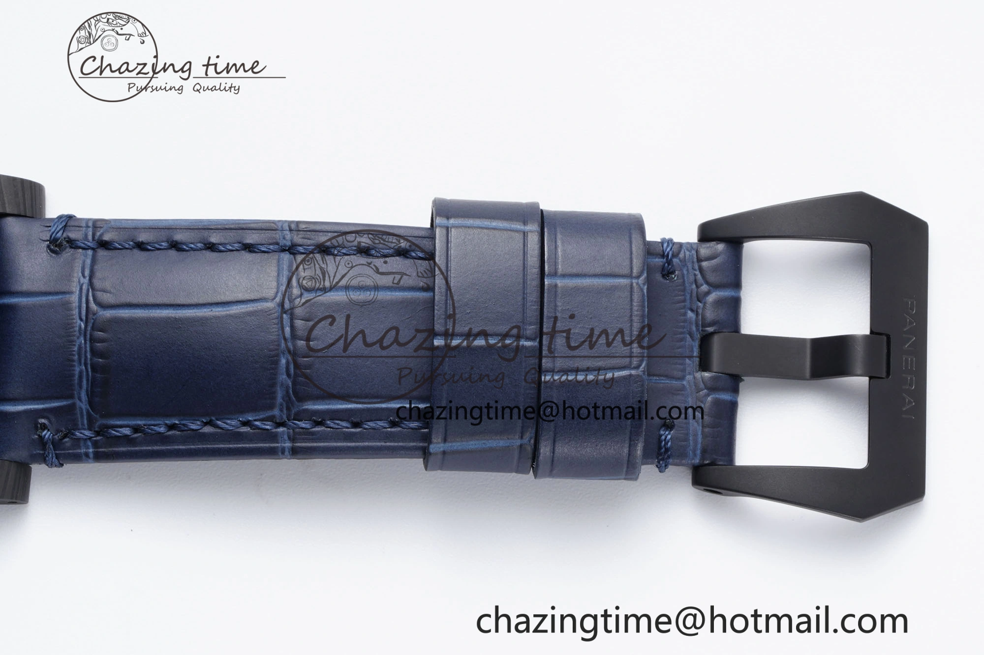 PAM1664 Carbotech VSF 1:1 Best Edition on Blue Leather Strap P.9010 Clone