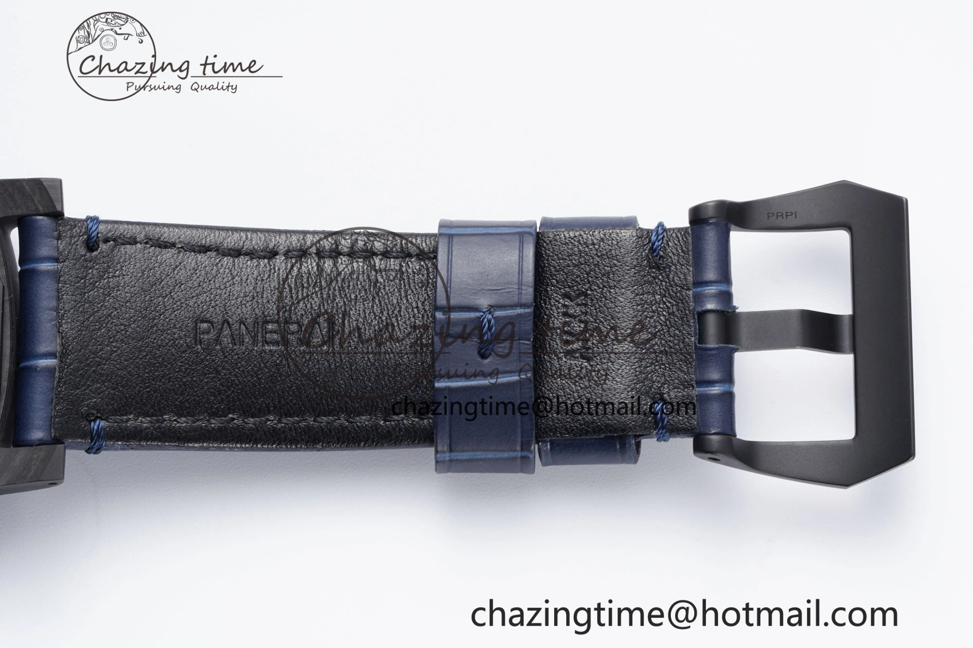 PAM1664 Carbotech VSF 1:1 Best Edition on Blue Leather Strap P.9010 Clone