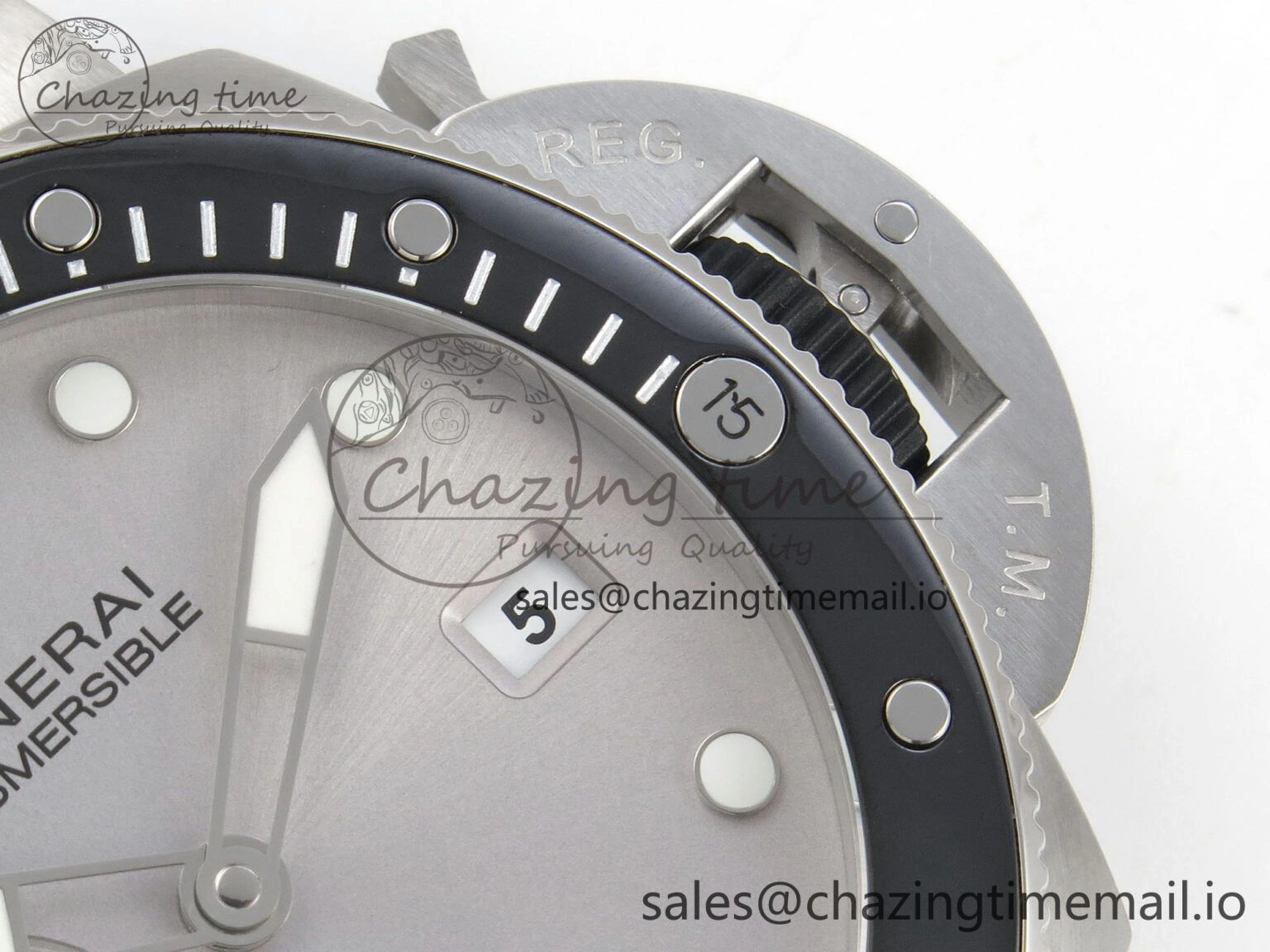 PAM1681 44mm Luna Rossa Submersible VSF 1:1 Best Edition On Gray Fabric Strap P900