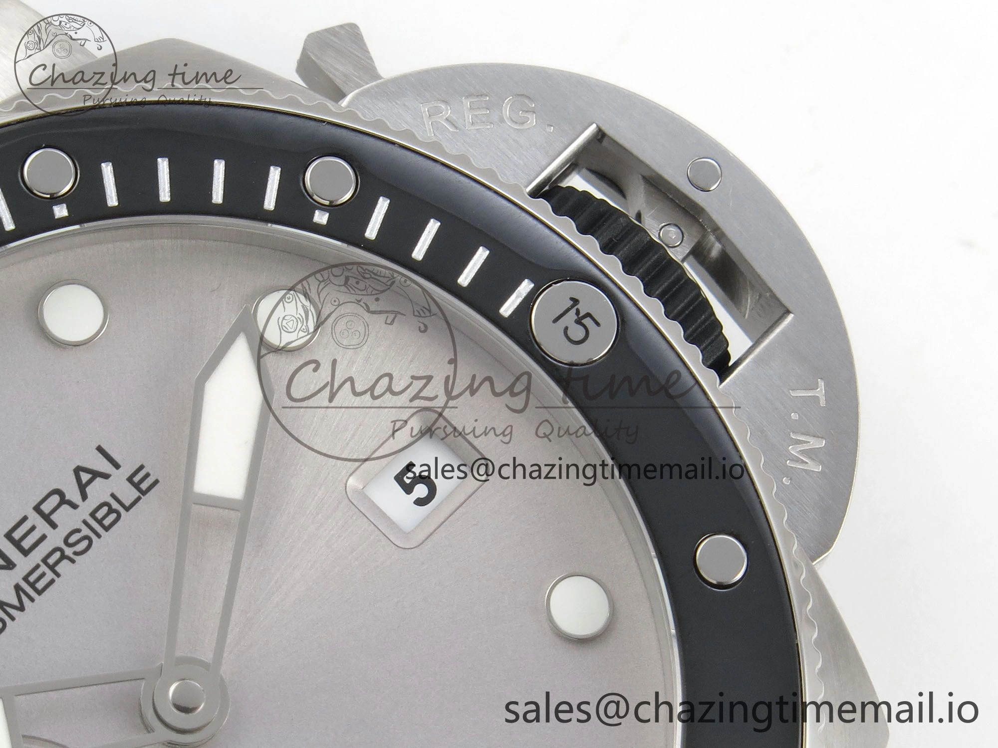 PAM1681 44mm Luna Rossa Submersible VSF 1:1 Best Edition On Gray Fabric Strap P900
