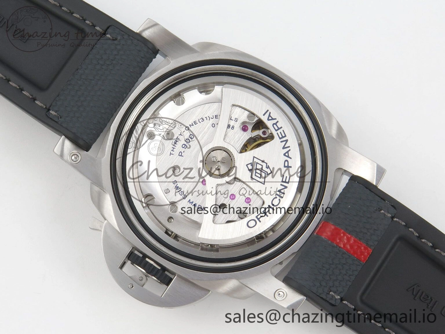 PAM1681 44mm Luna Rossa Submersible VSF 1:1 Best Edition On Gray Fabric Strap P900