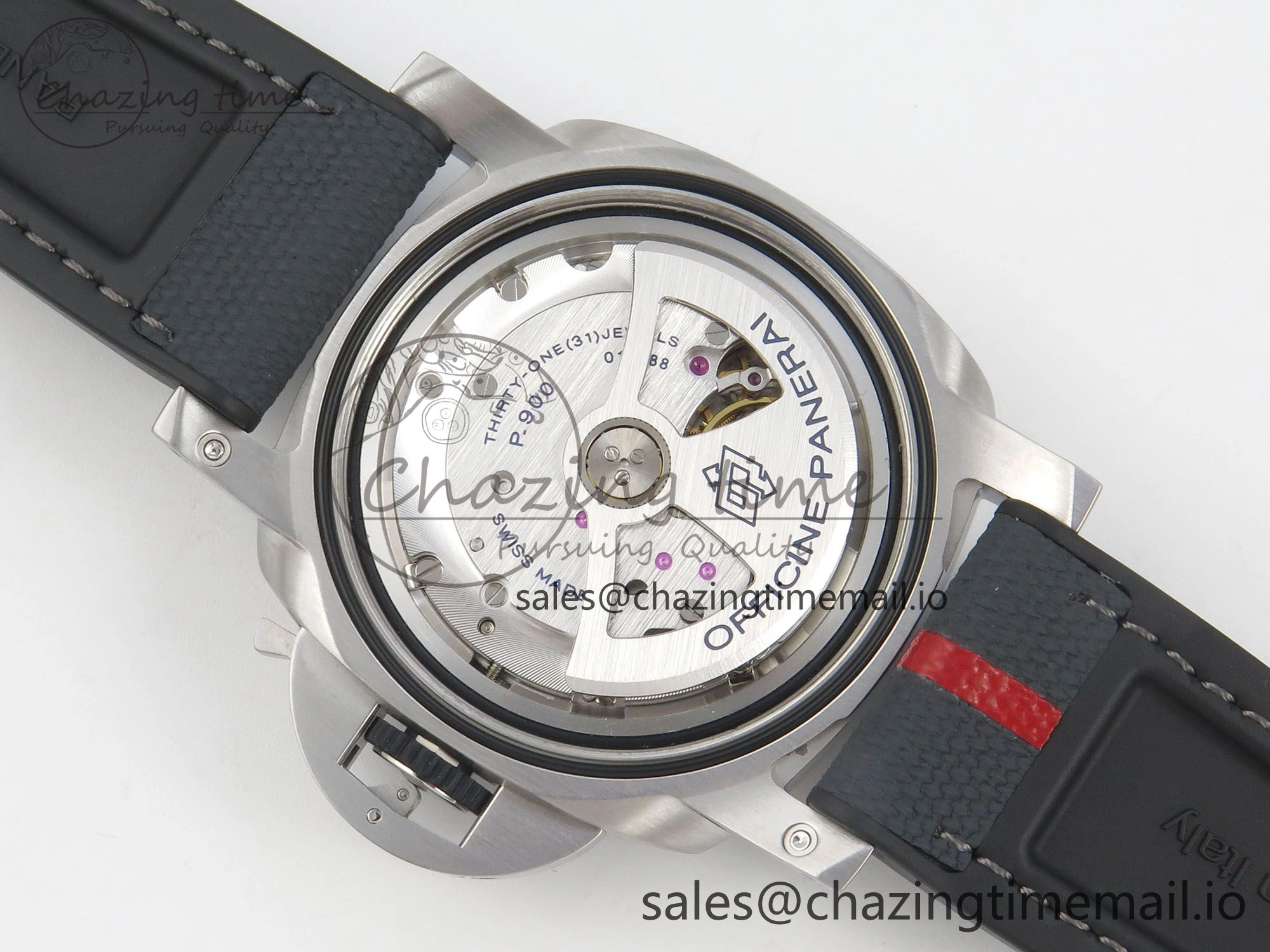 PAM1681 44mm Luna Rossa Submersible VSF 1:1 Best Edition On Gray Fabric Strap P900