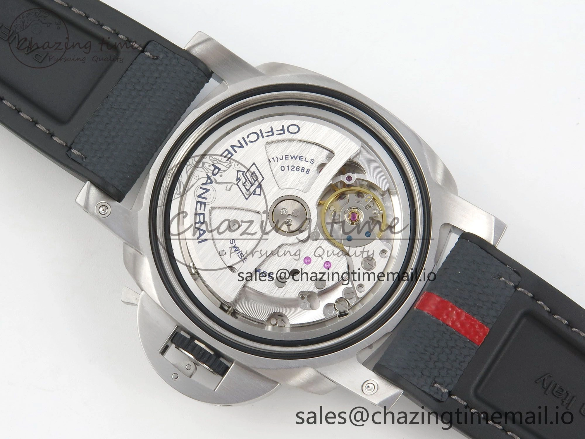 PAM1681 44mm Luna Rossa Submersible VSF 1:1 Best Edition On Gray Fabric Strap P900