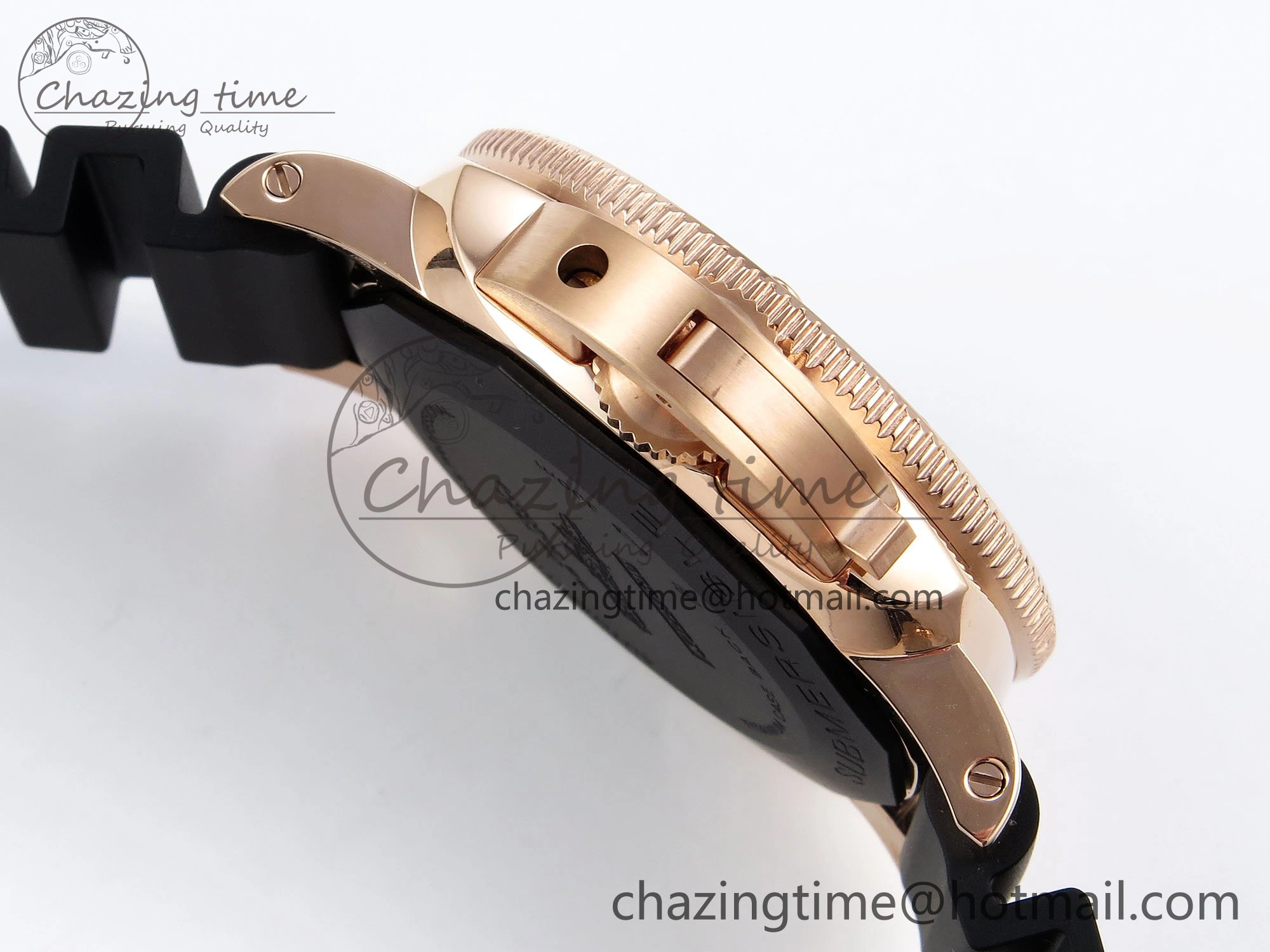 PAM2164 Luminor Submersible 42mm VSF Best Edition Black Dial on Rubber Strap P900 Clone