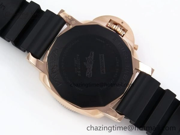 PAM2164 Luminor Submersible 42mm VSF Best Edition Black Dial on Rubber Strap P900 Clone