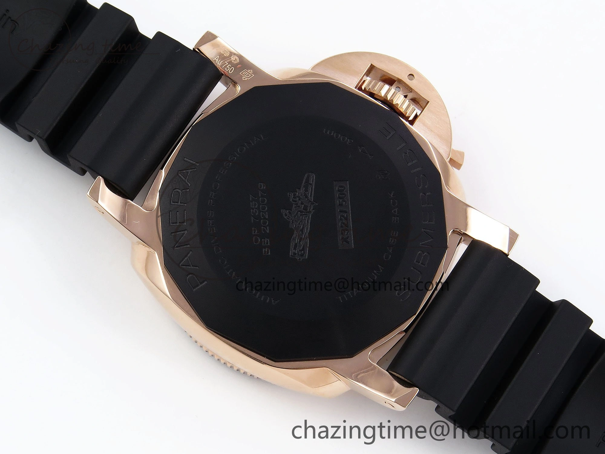 PAM2164 Luminor Submersible 42mm VSF Best Edition Black Dial on Rubber Strap P900 Clone