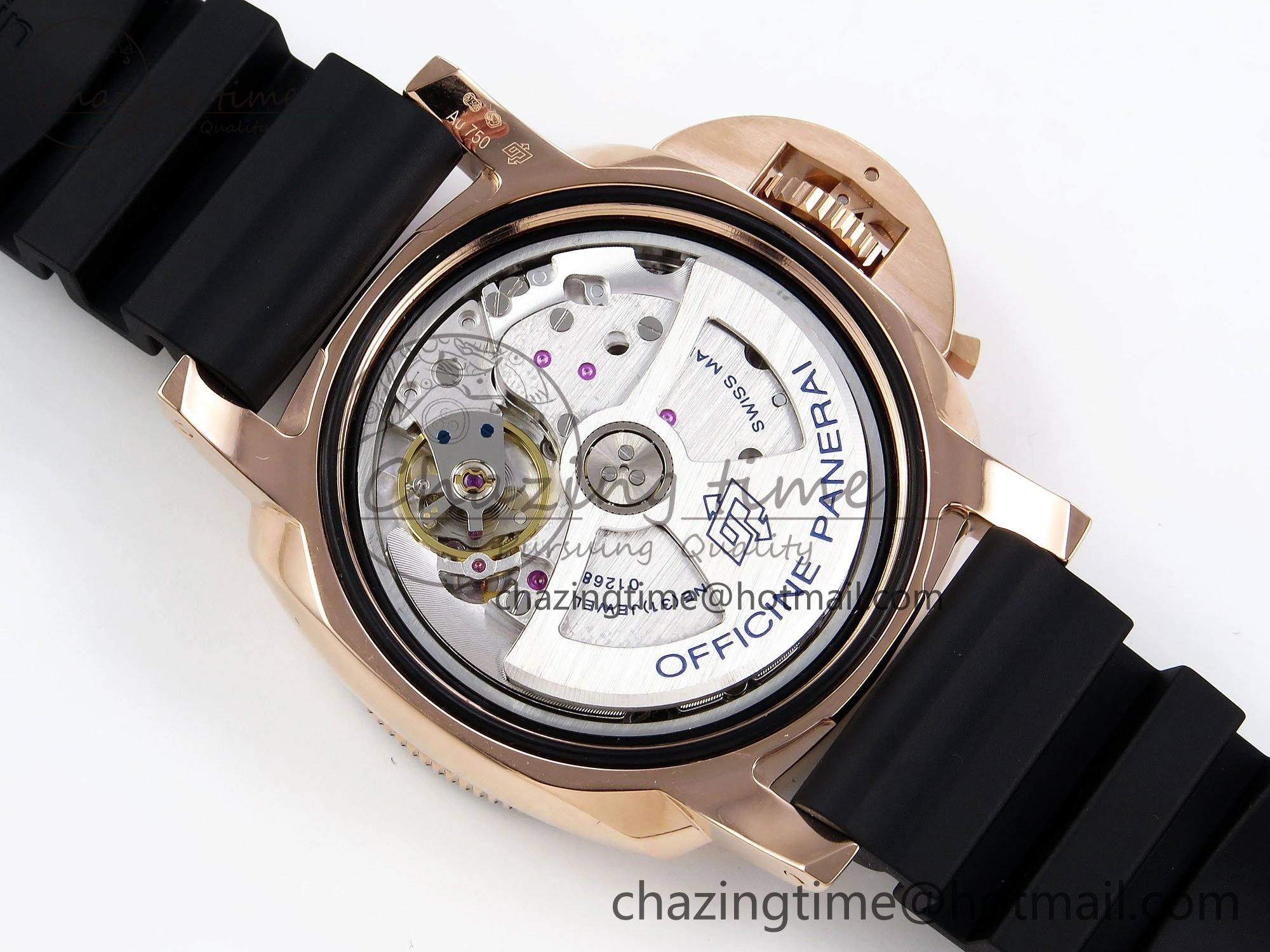 PAM2164 Luminor Submersible 42mm VSF Best Edition Black Dial on Rubber Strap P900 Clone