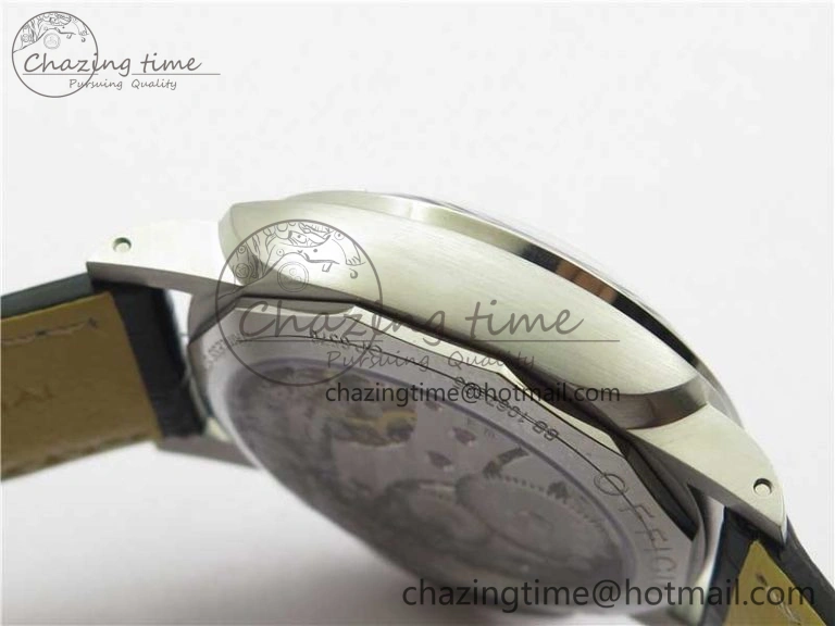 PAM217 H XF 1:1 Best Edition Superlumed Dial on Black Leather Strap A6497 with Y-Incabloc