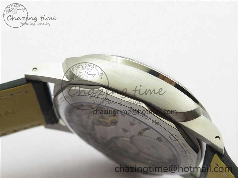 PAM217 H XF 1:1 Best Edition Superlumed Dial on Black Leather Strap A6497 with Y-Incabloc